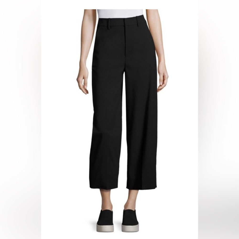 Vince cotton wide leg trousers pants size 8